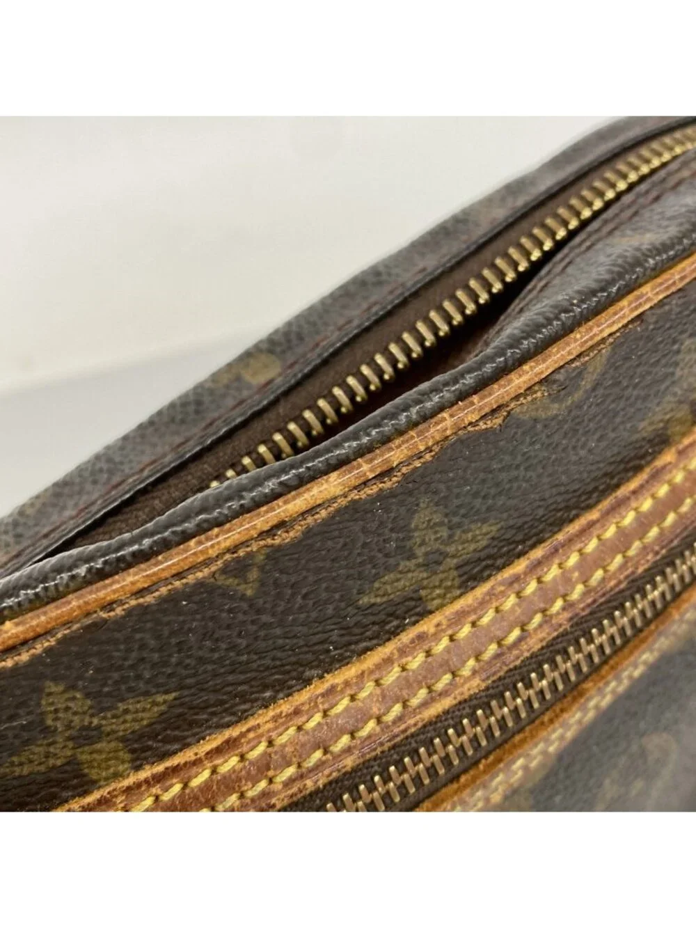 Louis Vuitton Clutch Monogram Marly Dragonne GM Brown